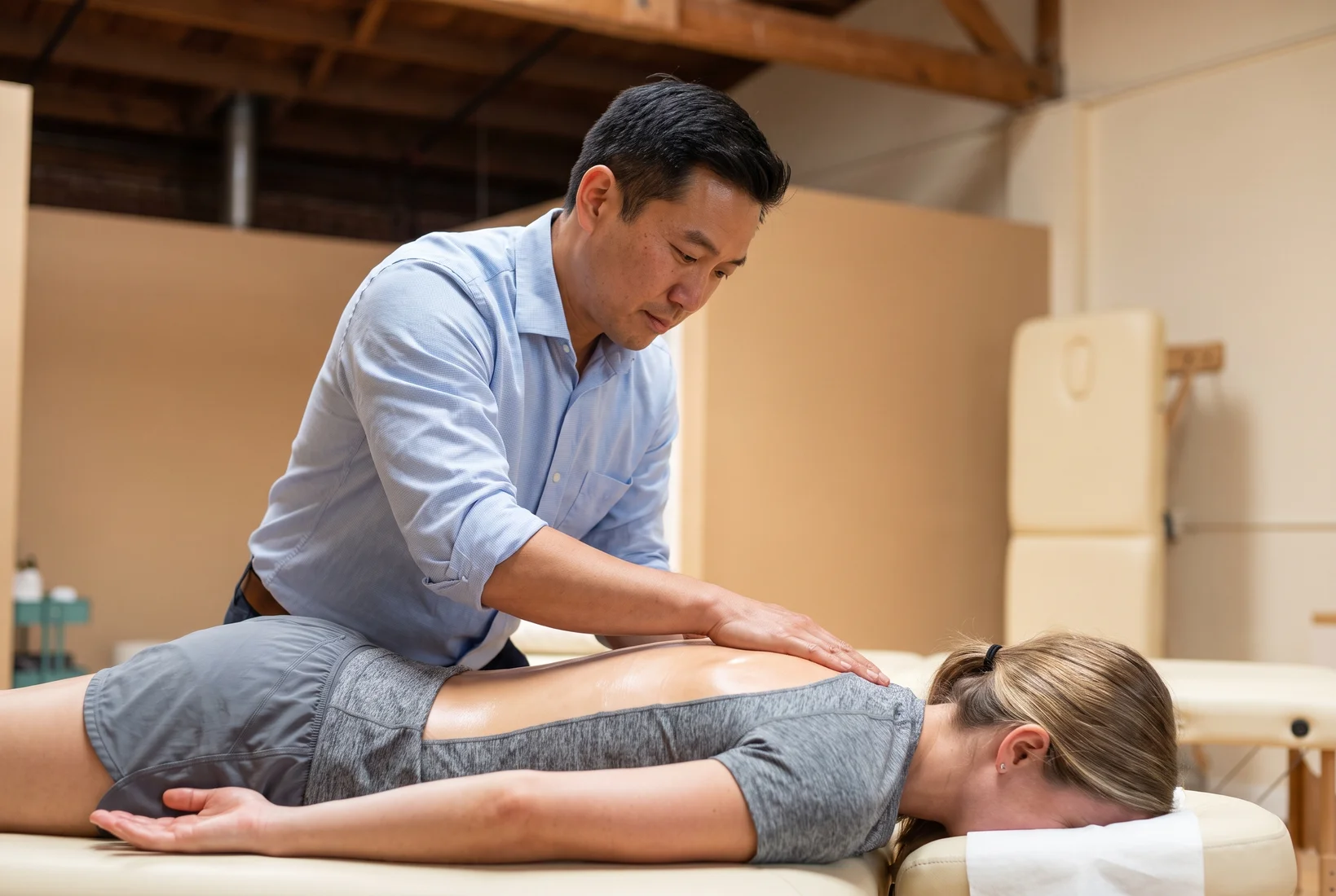 Hands-on treatment detail